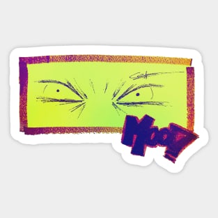 ANGRY EYES  (MOOD GRAFFITI) Sticker